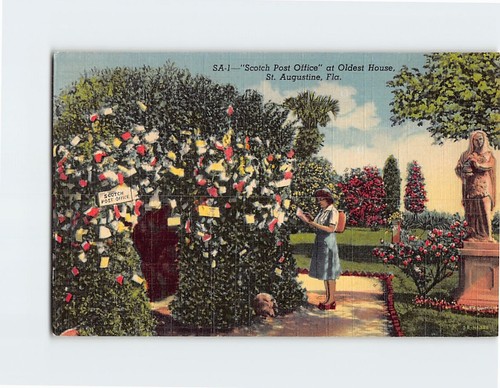 Postcard scotch post office - post,