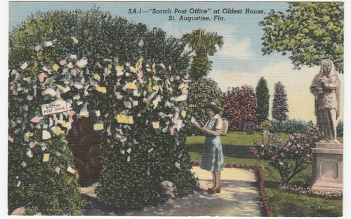 Vintage postcard scotch post - vintage,