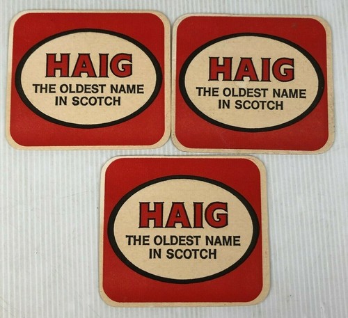 Haig vintage drink coasters - drink,
