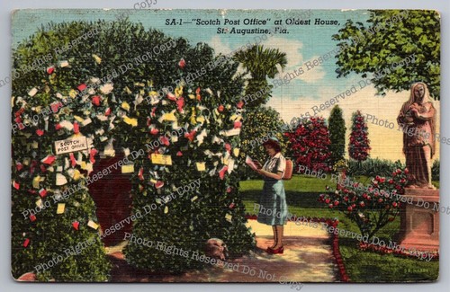 Vintage postcard scotch post - vintage,