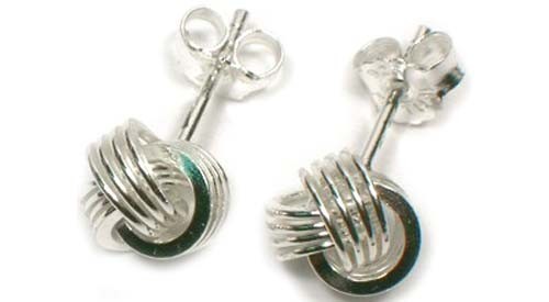 Celtic knot sterling studs - knot,