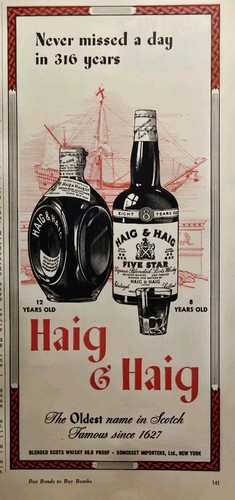 Haig whisky - haig, five